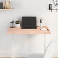 vidaXL Blat de masă, 80x50x(2-6) cm, lemn masiv de stejar netratat