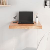 vidaXL Blat de masă maro 60x50x(2-6) cm, lemn masiv stejar tratat