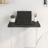 vidaXL Blat de masă maro 60x40x(2-4) cm, lemn masiv stejar tratat