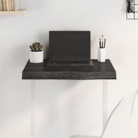 vidaXL Blat de masă maro 60x40x(2-6) cm, lemn masiv stejar tratat