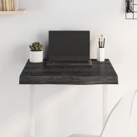 vidaXL Blat de masă maro 60x60x(2-6) cm, lemn masiv stejar tratat