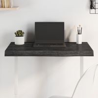vidaXL Blat de masă maro 80x40x(2-6) cm, lemn masiv stejar tratat