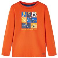 Tricou de copii cu mâneci lungi, portocaliu, 128
