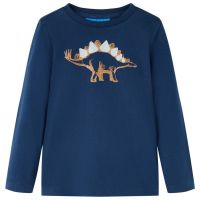 Tricou pentru copii cu mâneci lungi bleumarin 128