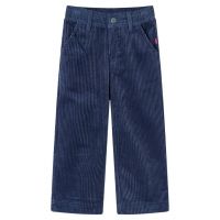 Pantaloni de copii din velur, bleumarin, 92