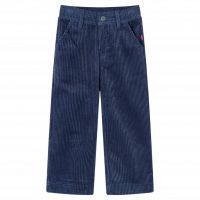 Pantaloni de copii din velur, bleumarin, 116