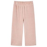 Pantaloni de copii din velur, roz, 116