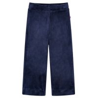 Pantaloni de copii din catifea, albastru închis, 116