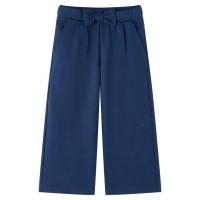 Pantaloni pentru copii cu picioare largi, bleumarin, 104