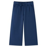 Pantaloni pentru copii cu picioare largi, bleumarin, 140