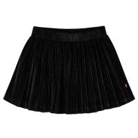 Fusta plisată pentru copii cu lurex, negru, 128