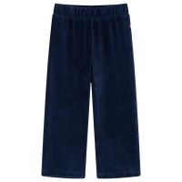 Pantaloni de copii din velur, bleumarin, 104