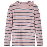 Tricou pentru copii cu mâneci lungi, roz deschis, 128