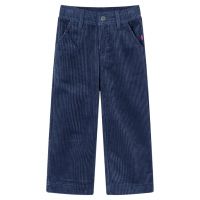 Pantaloni de copii din velur, bleumarin, 104