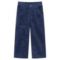 Pantaloni de copii din velur, bleumarin, 128