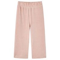 Pantaloni de copii din velur, roz, 128