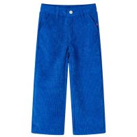 Pantaloni pentru copii, velur, albastru cobalt 104