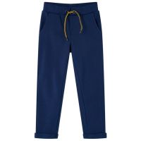 Pantaloni pentru copii cu șnur, bleumarin, 128