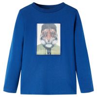 Tricou de copii cu mâneci lungi, albastru închis, 116