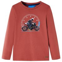 Tricou cu mâneci lungi pentru copii, henna, 140