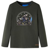 Tricou cu mâneci lungi pentru copii, kaki, 92