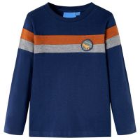 Tricou pentru copii cu mâneci lungi, bleumarin, 92