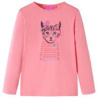Tricou cu mâneci lungi pentru copii, roz, 116