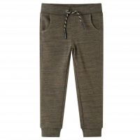 Pantaloni de trening pentru copii, kaki închis melanj, 116