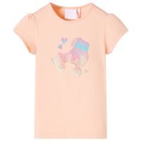 Tricou pentru copii portocaliu deschis, 104