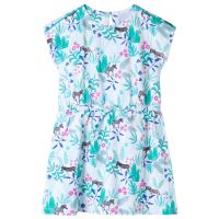 Rochie pentru copii, ecru și verde mentă închis, 116