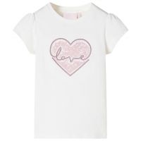 Tricou pentru copii ecru 116