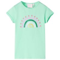 Tricou copii, verde strălucitor, 116