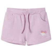 Pantaloni pentru copii cu șnur, lila combinat, 140