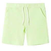 Pantaloni scurți pentru copii cu șnur, galben neon, 92