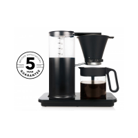 Cafetiera Wilfa Classic Plus CM5GB-100, Temperatura constanta 94°C, 1550W, 1 L, 10 cesti, Mentinere cald 40 min, Control debit apa, Negru