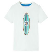 Tricou pentru copii cu mâneci scurte, ecru, 104