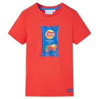 Tricou pentru copii cu mâneci scurte, roșu, 140