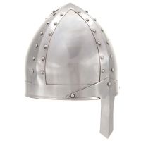vidaXL Coif cavaler medieval antic, jocuri de rol, argintiu, oțel