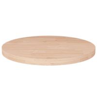 vidaXL Blat de masă rotund, Ø50x2,5 cm, lemn masiv stejar netratat