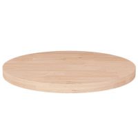 vidaXL Blat de masă rotund, Ø40x2,5 cm, lemn masiv stejar netratat