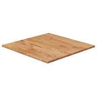 vidaXL Blat masă pătrat maro deschis 60x60x1,5 cm lemn stejar tratat