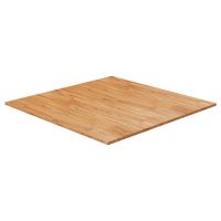 vidaXL Blat masă pătrat maro deschis 90x90x2,5cm lemn stejar tratat
