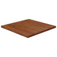 vidaXL Blat de masă pătrat maro închis 60x60x2,5 cm lemn stejar tratat