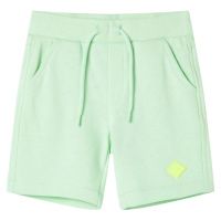 Pantaloni scurți pentru copii cu șnur, verde aprins, 92