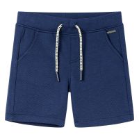 Pantaloni scurți pentru copii cu șnur, albastru închis, 140