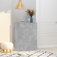 vidaXL Pantofar, gri beton, 60 x 35 x 84 cm, PAL