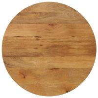 vidaXL Blat de masă rotund, Ø 70x3,8 cm, lemn masiv de mango brut