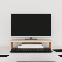 vidaXL Suport pentru monitor, 50x27x10 cm, lemn masiv de pin