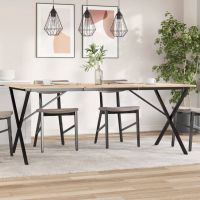 vidaXL Picioare masă de sufragerie X-Frame 180x80x73 cm Fontă