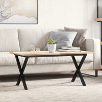 vidaXL Picioare Măsuță de cafea X-Frame 90x30x43 cm Fontă